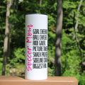 Soccer Mom 20 oz Tumbler with Bows and Soccer Balls