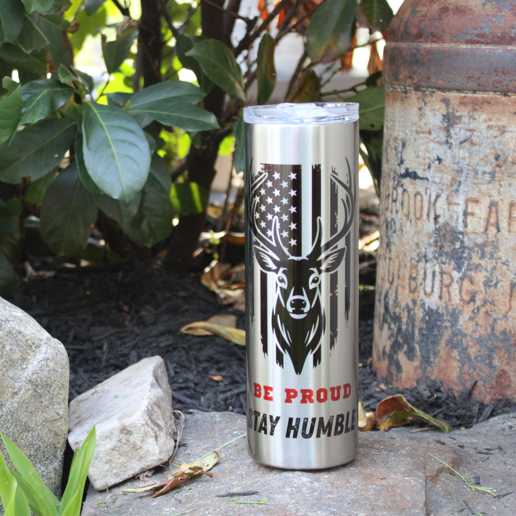 American Pride Patriotic Tumbler, Be Proud Stay Humble, Patriotic Gifts, 30 oz Tumbler, Stainless Steel