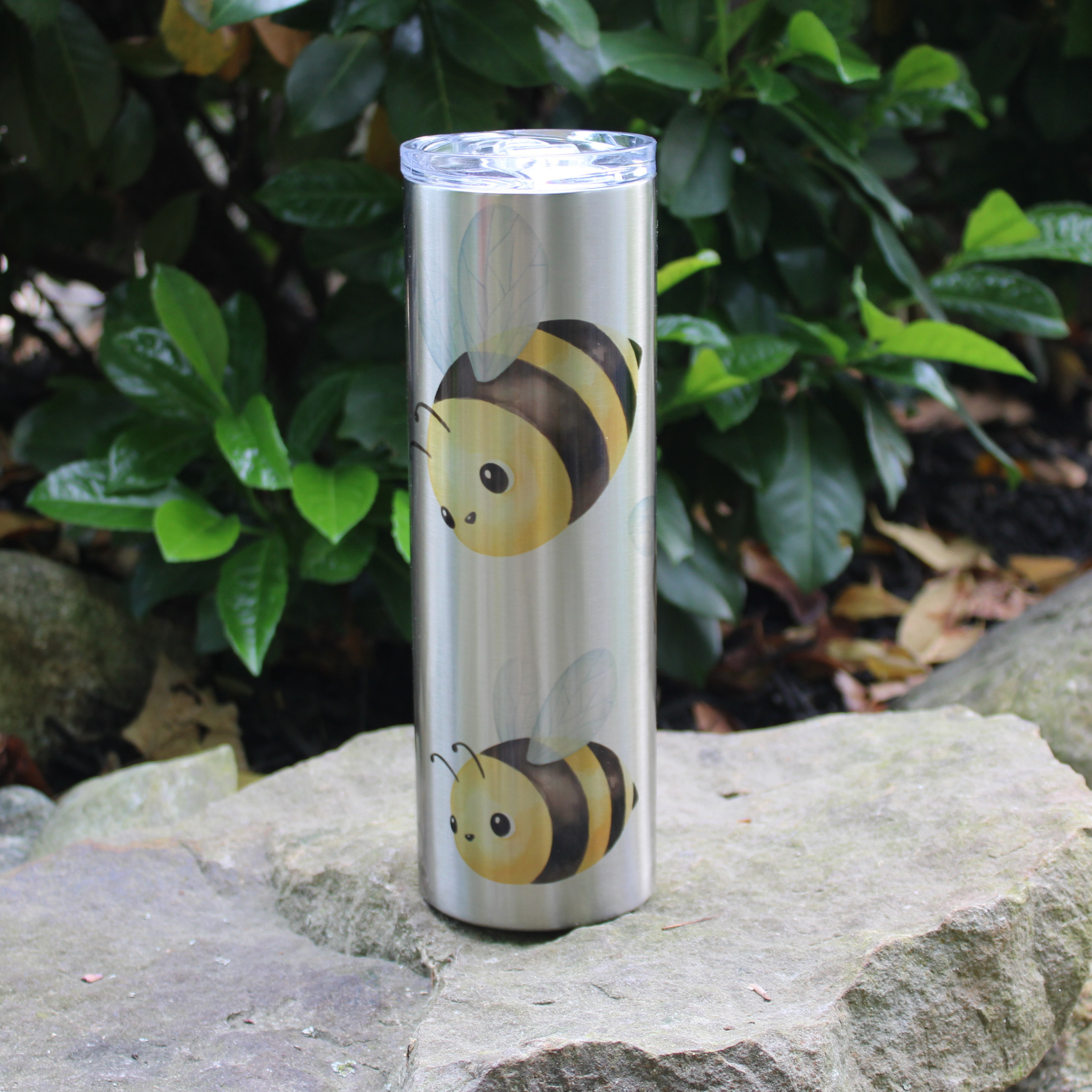 Happy Smiling Bumblebees Tumbler 30oz Stainless Steel