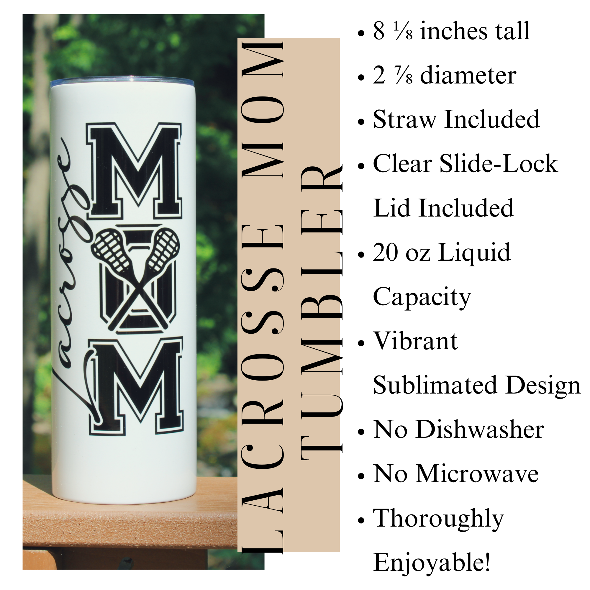 Lacrosse Mom 20oz Tumbler - In My Lacrosse Mom Era