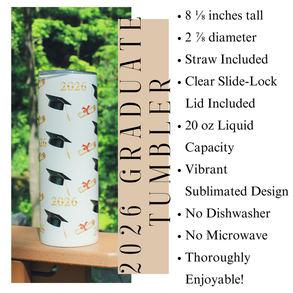 2026 Graduation Gift Graduation Tumbler 20 oz