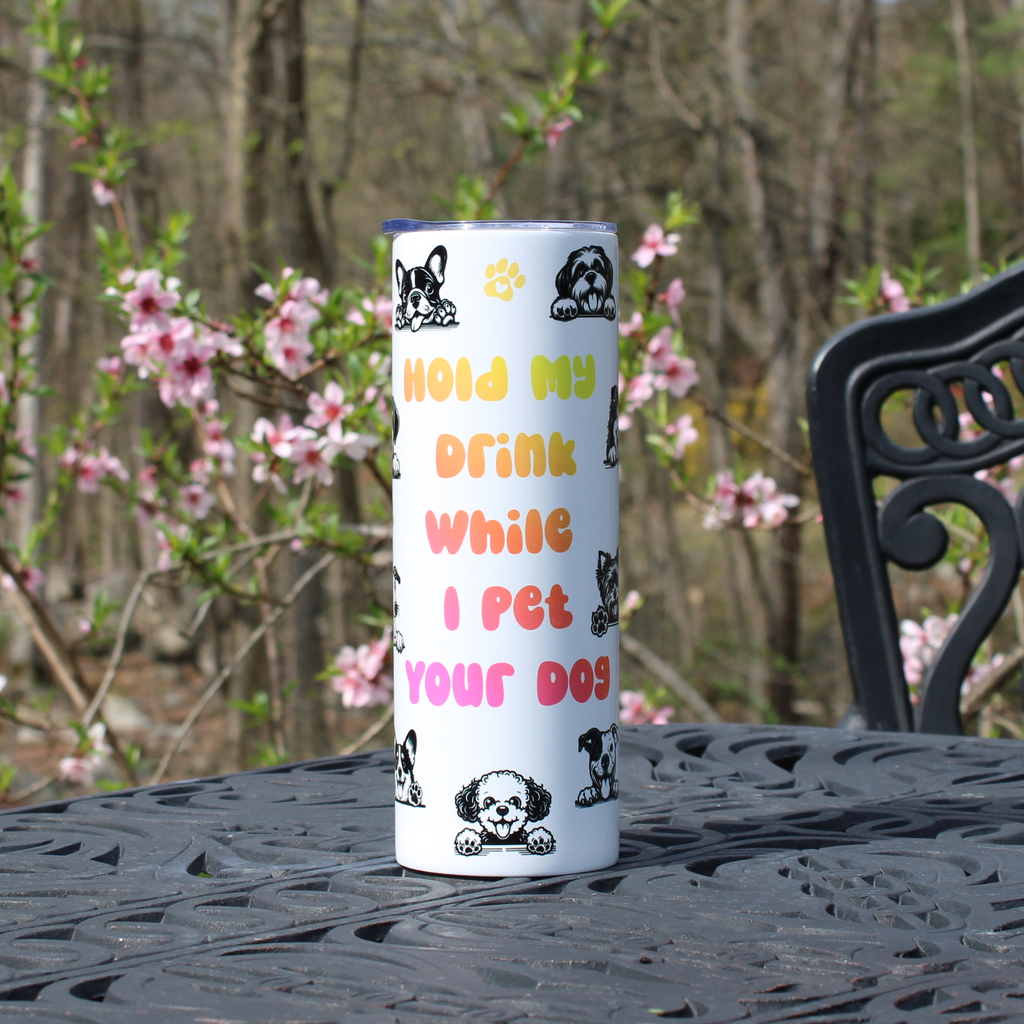 Dog Tumbler - Best Dog Breeds Rainbow Pride 20oz Stainless Steel Tumbler