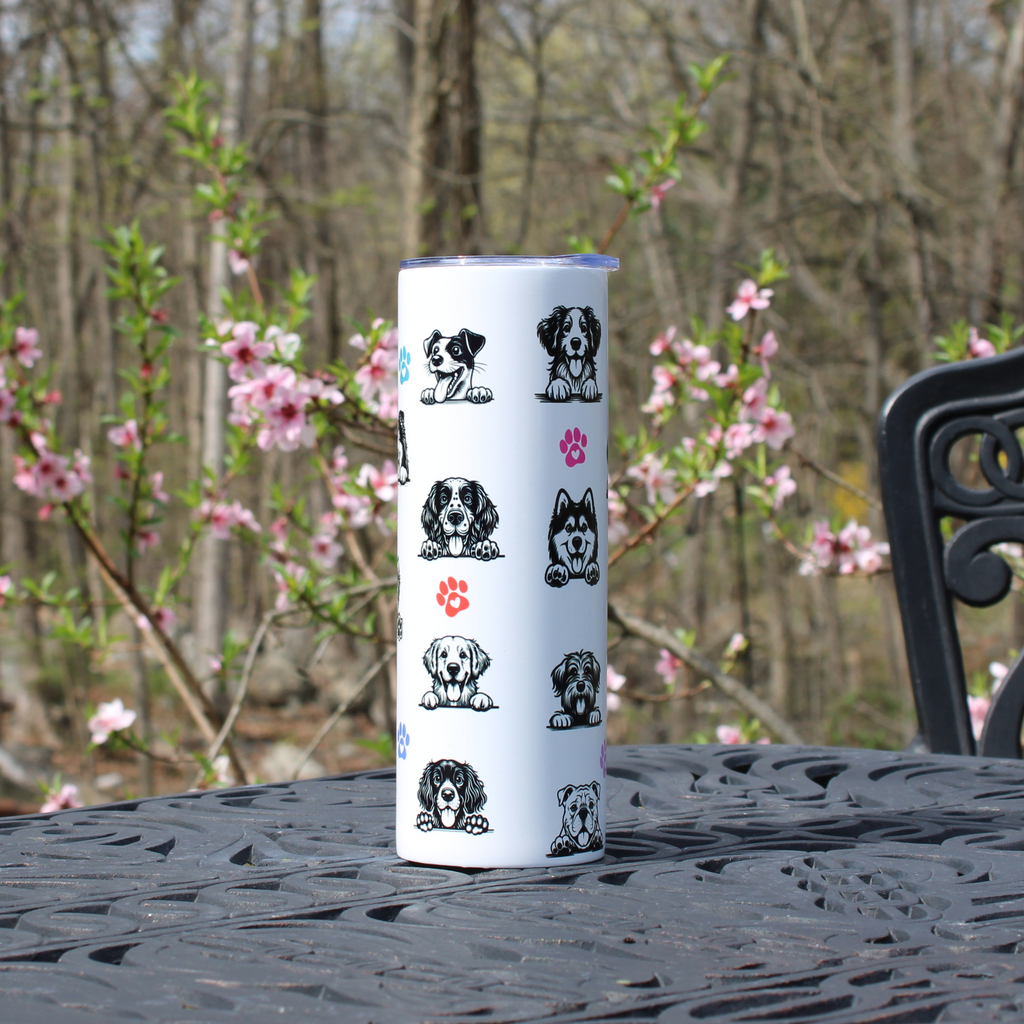Dog Tumbler - Best Dog Breeds Rainbow Pride 20oz Stainless Steel Tumbler