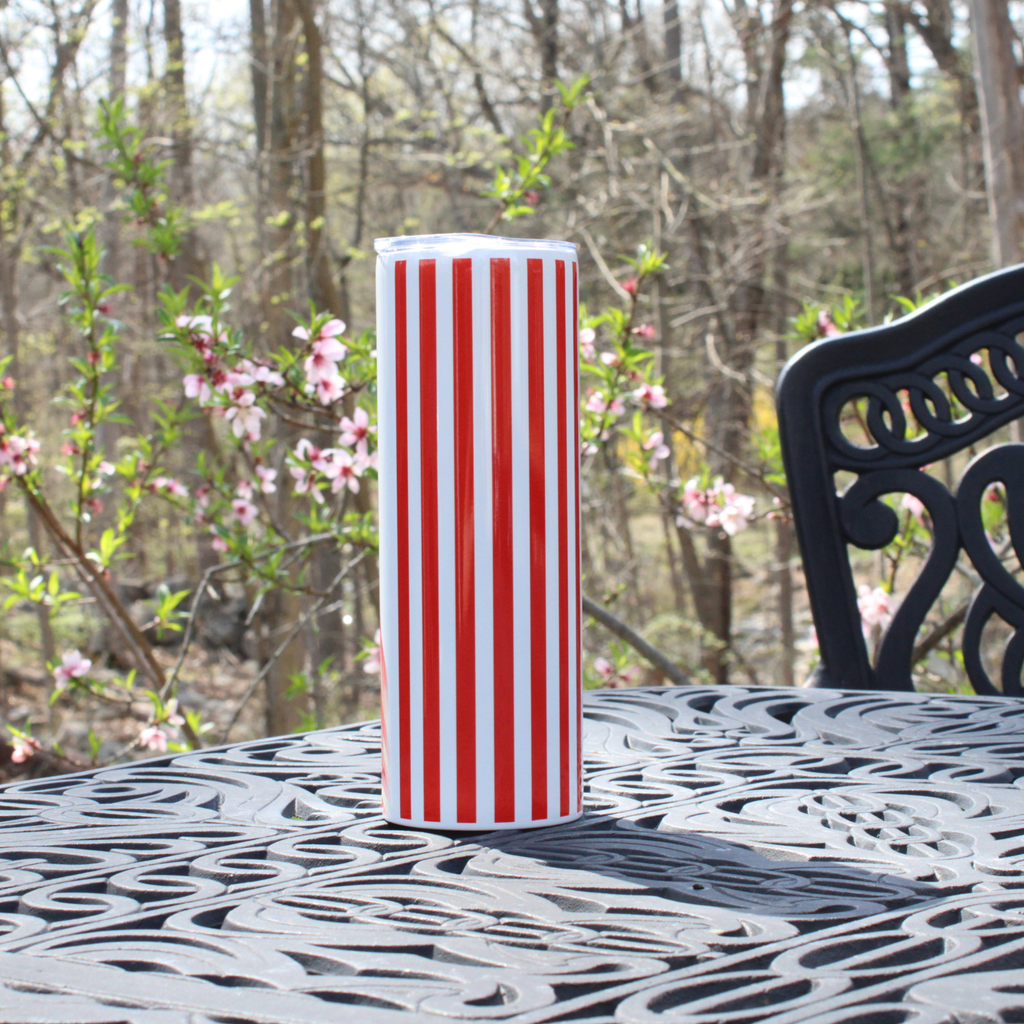 Retro Americana Style 50's Pin Up Girl Patriotic Tumbler Cheers to 250 Years