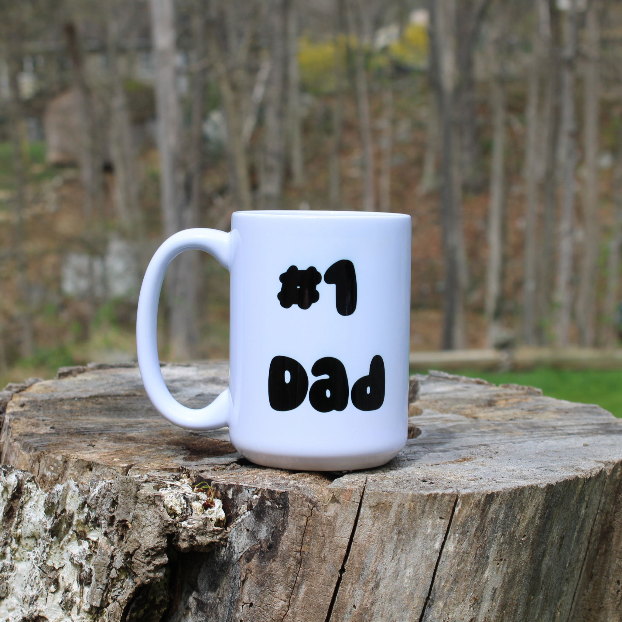Father's Day Mug - #1 Dad 15oz Bigfoot Coffee Mug, Best Dad Mug