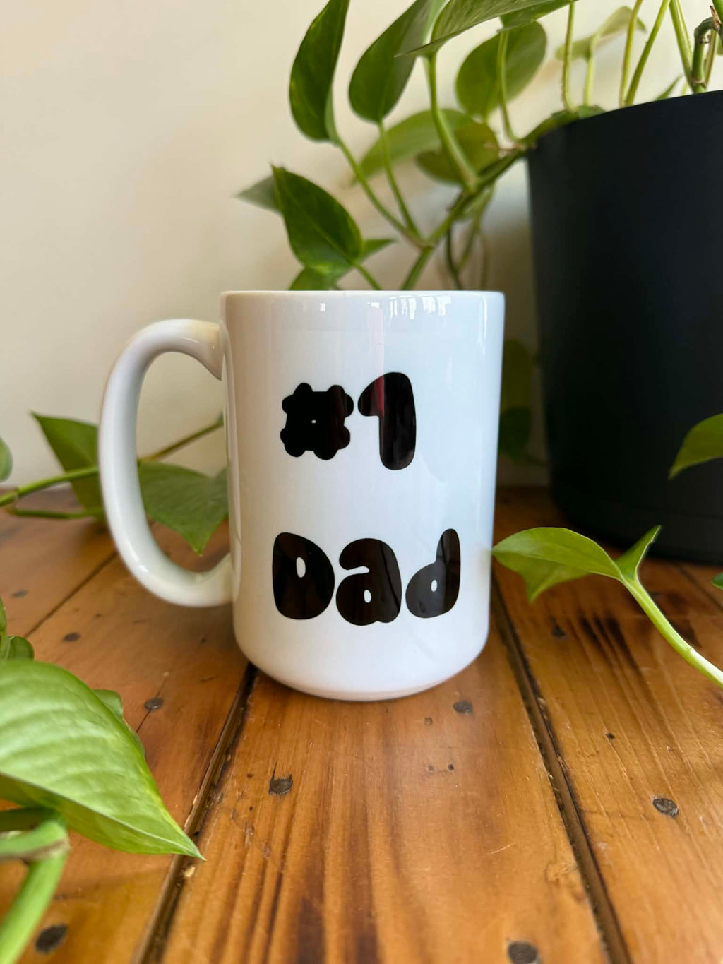 Father's Day Mug - #1 Dad 15oz Bigfoot Coffee Mug, Best Dad Mug