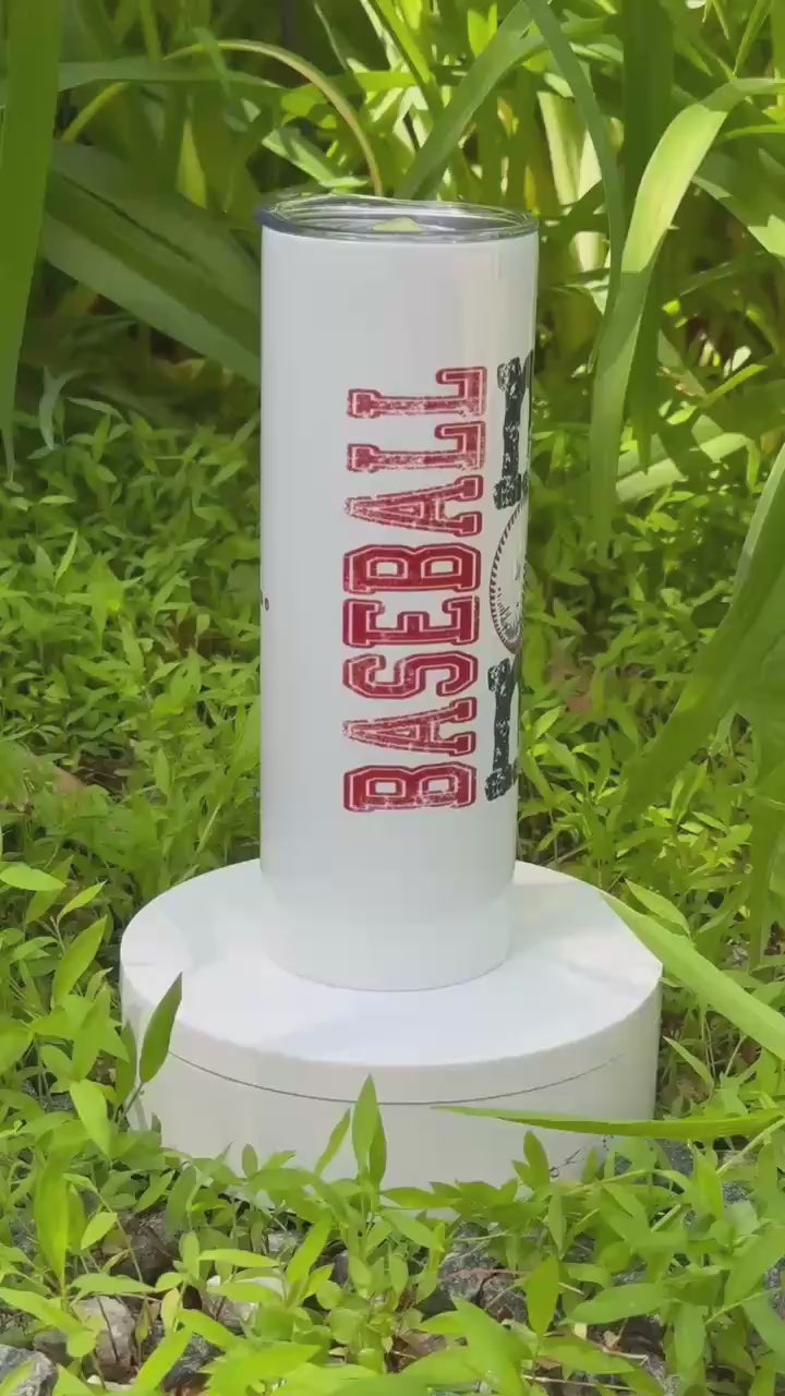 Baseball Mom 20oz Tumbler - Sorry. Can't. Baseball. Bye.